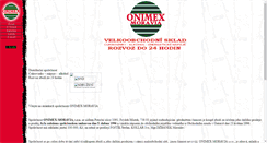 Desktop Screenshot of onimex.cz