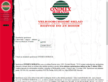 Tablet Screenshot of onimex.cz